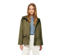 Geox W Bulmya Parka Larga Chaqueta, Verde Oliva, 42 para Mujer