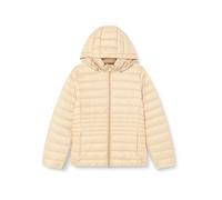 Geox W Jaysen-Chaqueta con Capucha, Arroz Integral, 42 para Mujer