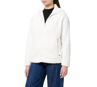 Geox W Sweater Shaped+hoo Sudadera, Weiß, M para Mujer