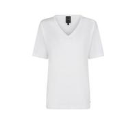 Geox W T-Shirt V/N Camiseta, Blanco Brillante, XL para Mujer