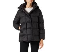 Geox W Tahina Capa de Pluma, Negro, 44 para Mujer