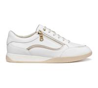 Geox Woman D MARYEMY C - Zapatillas Deportivas para Mujer (Talla 36 UE), Color Blanco y Dorado