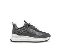 Geox Women D Spherica Actif X2 Sneaker, Gris Oscuro, 40 EU