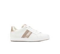 Geox Women's D Blomiee F Sneaker, White Lt Gold, 37 EU