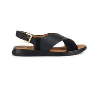 Geox D Dandra B, Sandalia Deslizante Mujer, Negro, 37 EU