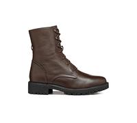 Geox D Hoara E, Bota de Tobillo Mujer, marrón Oscuro, 38.5 EU