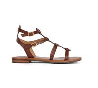 Geox Women's D Sozy S B Flat Sandal, Brown, 39 EU