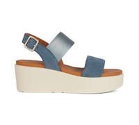 Geox D Gelsa B, Sandalia de cuña para mujer, gris, 2 UK