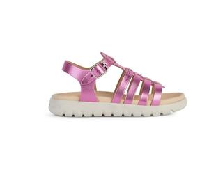 Geox Women's J Soleima Gir Sandal, Fuchsia, 12.5 UK