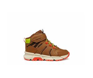 GEOX Zapatillas altas Flexyper Plus. Color Marrón/Naranja