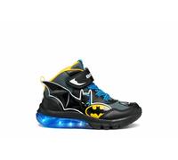 Geox J Ciberdron Boy, Zapatillas, Negro Amarillo, 30 EU