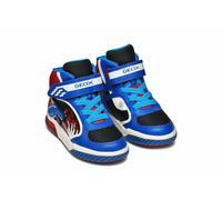 Geox Zapatillas altas transpirables con LED Inek. Talla 31. Color Rojo