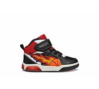 Geox Zapatillas altas transpirables con LED Inek. Talla 36. Color Negro