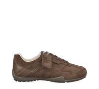 Geox Zapatillas bajas U Snake A para hombre, marrón oscuro, 44 EU