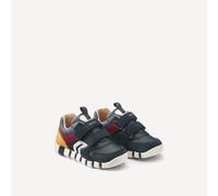 GEOX Zapatillas con tiras autoadherentes Iupidoo. Color azul oscuro/rojo