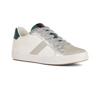 Geox Zapatillas D Blomiee C para Mujer, Optic White Dk Green, 38 EU