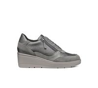 Geox Zapatillas D Ilde A para Mujer, Gris Oscuro, 41 EU