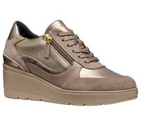 Geox Zapatillas D ILDE para Mujer, Color Beige, 37 EU, Beige, 37 EU
