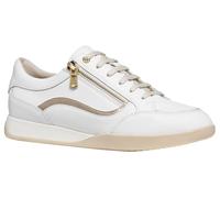 Geox Zapatillas D MARYEMY C para Mujer, Color Blanco/LT Dorado, 40 EU