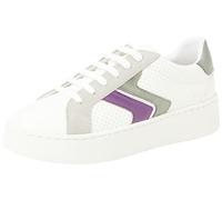 Geox Zapatillas D Skyely A para Mujer, Optic White/Purple, 39 EU, Optic White Purple, 39 EU