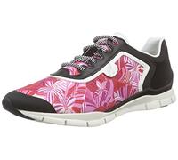 Geox D Sukie B, Zapatillas Mujer, Multicolour Coral Black C7G9B, 38 EU