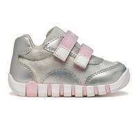 Geox Zapatillas de niña B IUPIDOO Girl A, Plateado/Rosa, Talla 24 EU