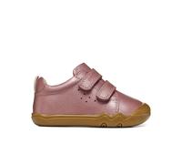 GEOX Zapatillas de piel suave, STEPPIEUP. Color rosa