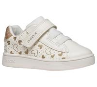 GEOX Zapatillas deportivas ECLYPER transpirables, cordones elásticos. Color Blanco/Dorado