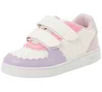 Geox Zapatillas Deportivas B ECLYPER Girl A, Optic White/LT Lilac, Talla 25 EU