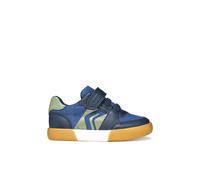 Geox Zapatillas para bebé B GISLI Boy A, Azul Marino/Oliva, Talla 21 EU