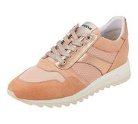 Geox Zapatillas Deportivas de Cuero Tabelya Atado Elástico para Mujer (FS7849)