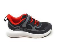 Geox Zapatillas deportivas de niño PRO-Ran J65P7F, negro y rojo, cierre de , ergonómicas y amortiguadas, Negro y rojo., 28 EU