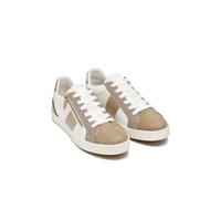 GEOX Zapatillas deportivas transpirables con cremallera, BLOMIEE. Color blanco/beige