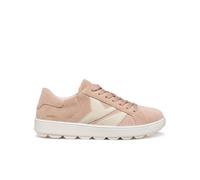 GEOX Zapatillas deportivas transpirables de piel SPHERICA ECUB-1. Color Beige/Rosa
