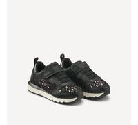 Geox J Fastics Girl, Zapatillas, Negro/Morado, 35 EU