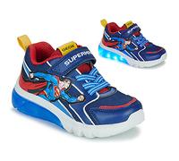 Geox J Ciberdron Boy, Zapatillas, Azul y Rojo, 24 EU