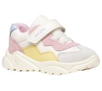 Geox Zapatillas para bebé niña B CIUFCIUF Girl B, Color Blanco Roto y Rosa, Talla 24 EU