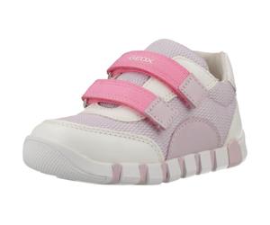 Geox Zapatillas para bebé niña B IUPIDOO Girl A, Color Blanco/Morado, Talla 24 EU