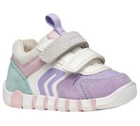 Geox Zapatillas para bebé niña B IUPIDOO Girl C, Lavanda/Blanco, Talla 22 EU