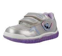Geox B Lightyloo Girl C, Zapatillas Bebé-Niñas, Plata Morada, 21 EU