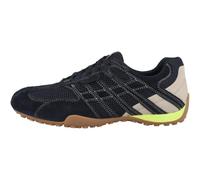 Geox Zapatillas para hombre de serpiente en piel rugosa azul