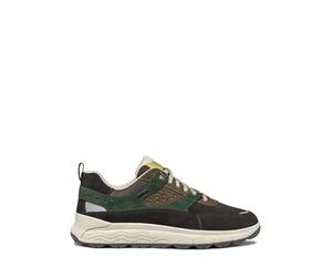 Geox Zapatillas para Hombre U Spherica 4x4 B ABX, Dk Coffee Dk Green, 45 EU