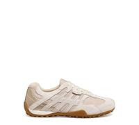 Geox Zapatillas para mujer de piel rugosa, color marrón, marrón, 40 EU