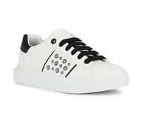 Geox Zapatillas para niña J Nettuno Girl B, White Black, 39 EU