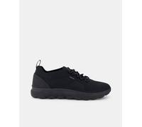Geox Zapatillas Spherica de hombre tipo running bajas con cierre de cordones. Negro 39