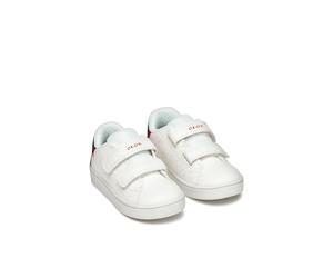 GEOX Zapatillas transpirables con velcro Eclyper. Color blanco/azul oscuro