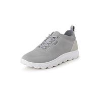 Geox Spherica U, Zapatillas Hombre, Light Grey White, 41 EU Estrecho