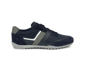 Geox Zapatillas U Wells A para Hombre, Azul Marino, 45 EU