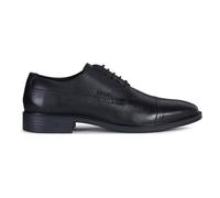 Geox Zapatos de Hombre Elegantes de Piel en Negro Derby Oxford Clásico Gladwin