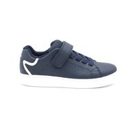 GEOX Zapatos de Niño Zapatillas Con Rasgar de Piel Deportivos Casual Azul Niños